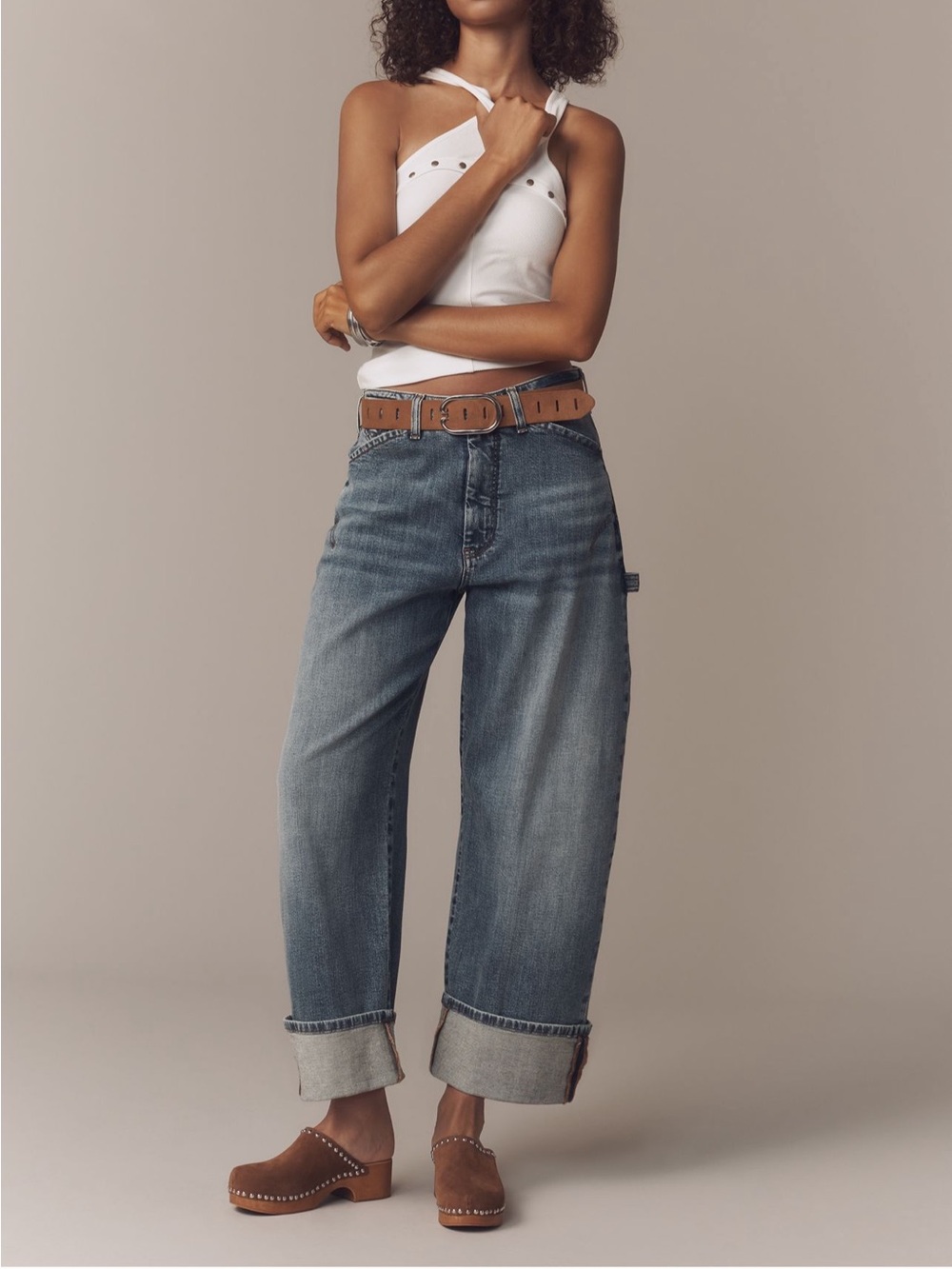 Anthropologie Kayden High Rise Carpenter Barrel Jeans by Pilcro Size 32 - Picture 6 of 9